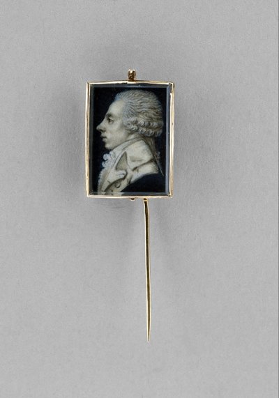 Stickpin met portret van een man door Unbekannt Unbekannt